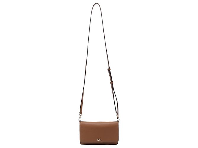 Borsa a tracolla Michael Kors Jet Set in pelle marrone