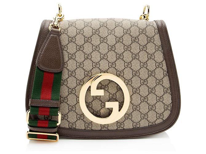 Bolsa de Ombro Gucci GG Supreme Blondie Medium