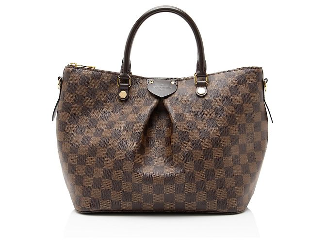 Sac à main Louis Vuitton Damier Ebene Siena MM Marron