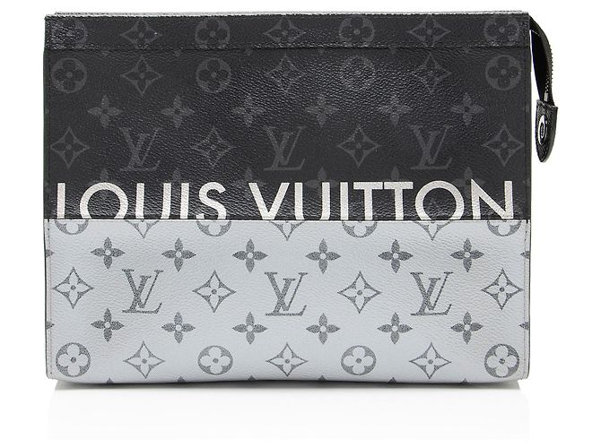Pochette Louis Vuitton Monogram Eclipse Split Voyage MM Nero