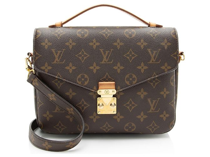 Borsa a tracolla Pochette Metis in tela Monogram Louis Vuitton Marrone