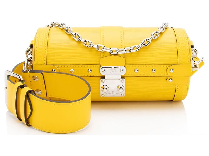 Louis Vuitton Epi Leder Papillon Koffer Tasche Gelb