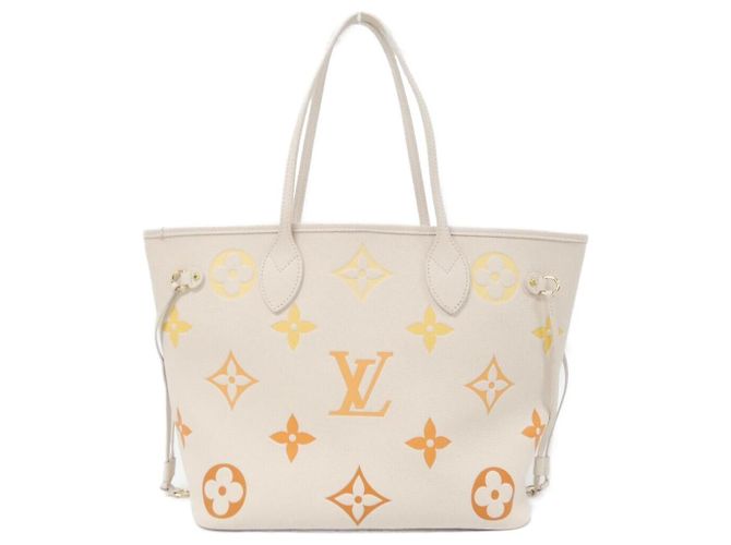 Borsa Louis Vuitton Neverfull Monogram Empreinte Beige