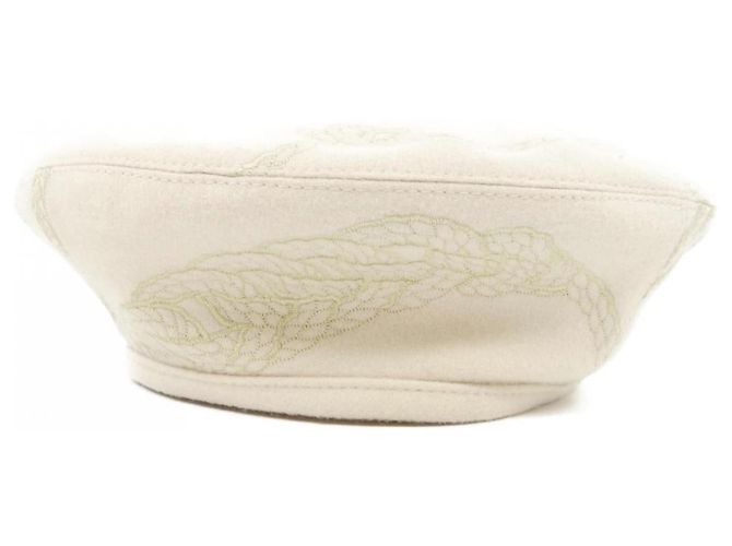 Baskenmütze SAINT-HONORE EN FINESSE Hermès Cap Beige