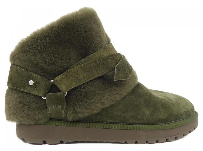 Bottines Burberry Vert Kaki