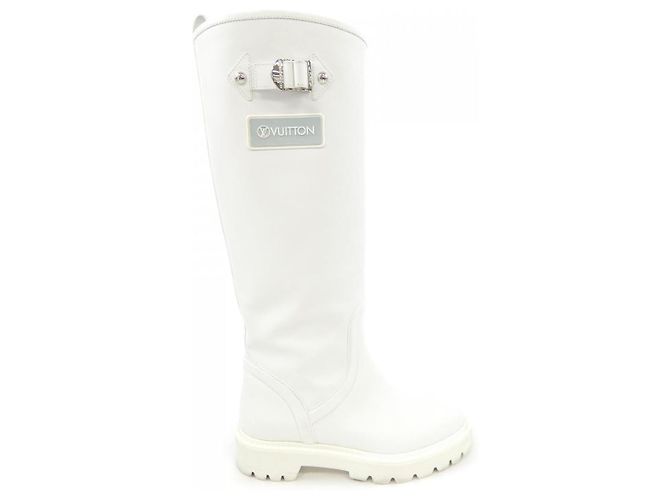 Bottes hautes Territory Line de Louis Vuitton Blanc