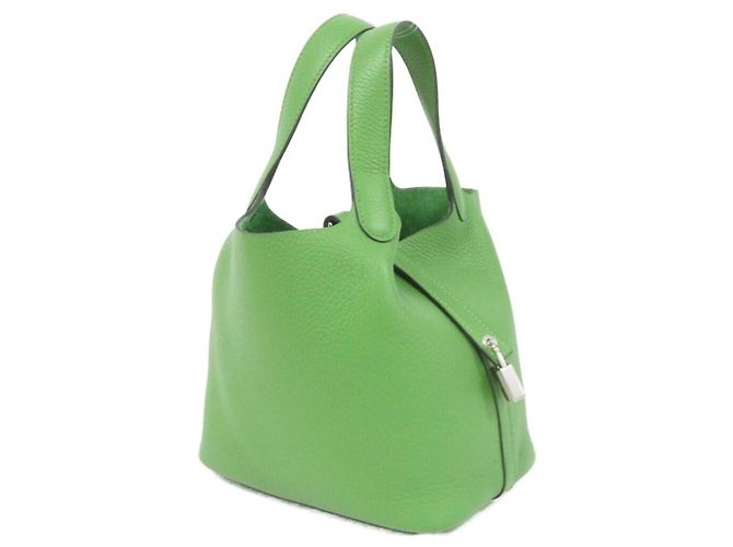 Hermès Bolsa Hermes Picotin Lock PM Clemence Verde