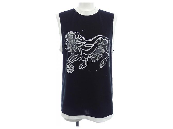 Canotta in cotone Chanel Nero Bianco