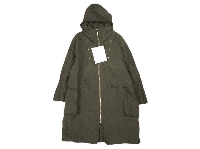 Autre Marque Cappotto con cappuccio in nylon ripstop Omar Afridi Marrone
