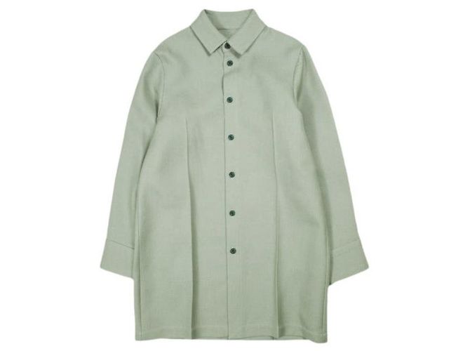 Autre Marque Sovracamicia Omar Afridi in twill di cotone Verde