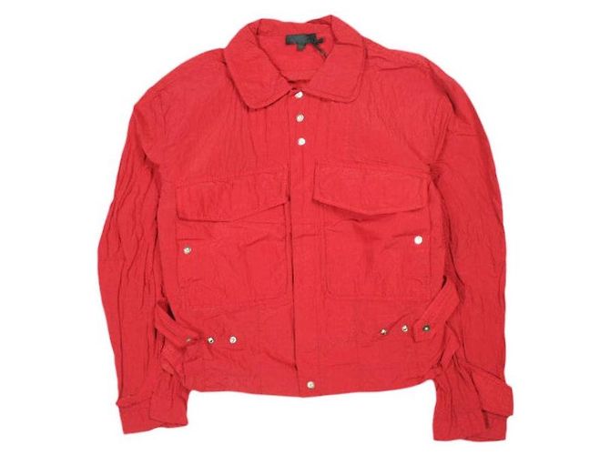 Autre Marque Giacca da volo in nylon Ripstop Omar Afridi Rosso