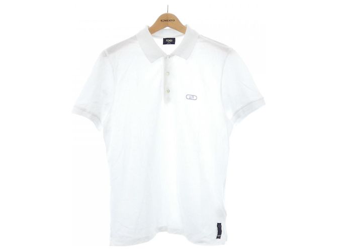 Polo de algodón FENDI Blanco