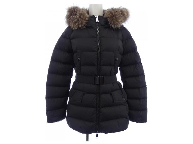 Moncler CLION C0059 Fox Down Jacket Black