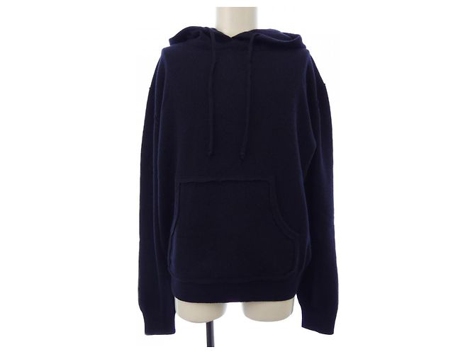 Maison Martin Margiela Felpa con cappuccio in misto cashmere Maison Margiela Blu Blu navy