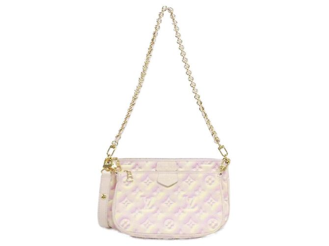 Bolso de hombro Louis Vuitton Multi Pochette Accessoires Monogram Empreinte Rosa