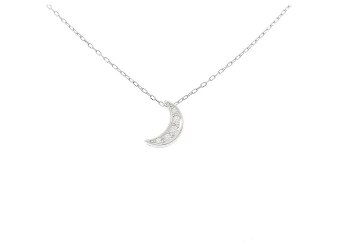 Tasaki Au750 Diamond Necklace Silvery