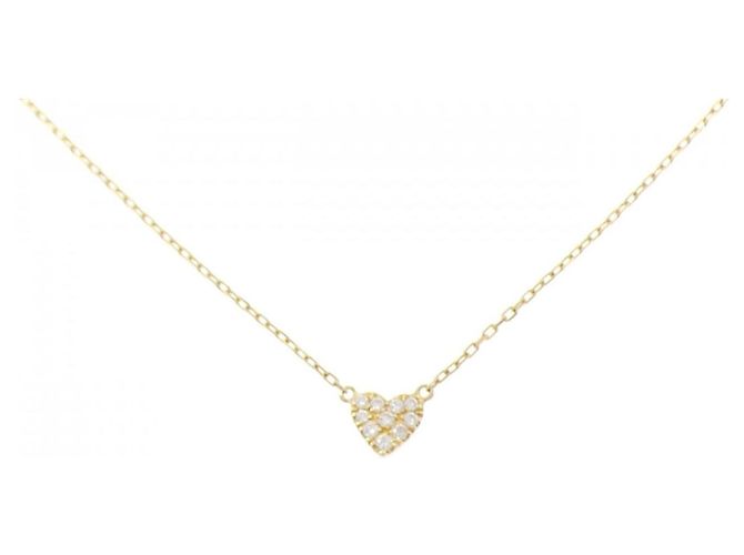 Autre Marque AHKAH Au750 Diamond Necklace Golden