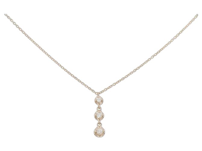 Autre Marque Vendome Au750 Diamant-Halskette Pink