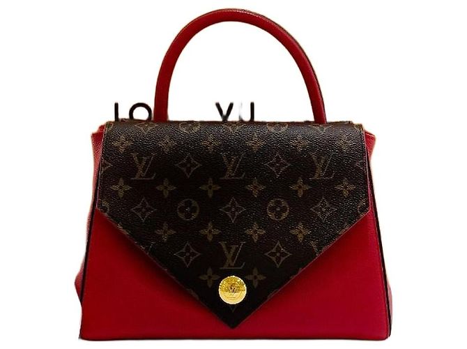 Louis Vuitton Bolso de Hombro Monogram Double Flap Naranja