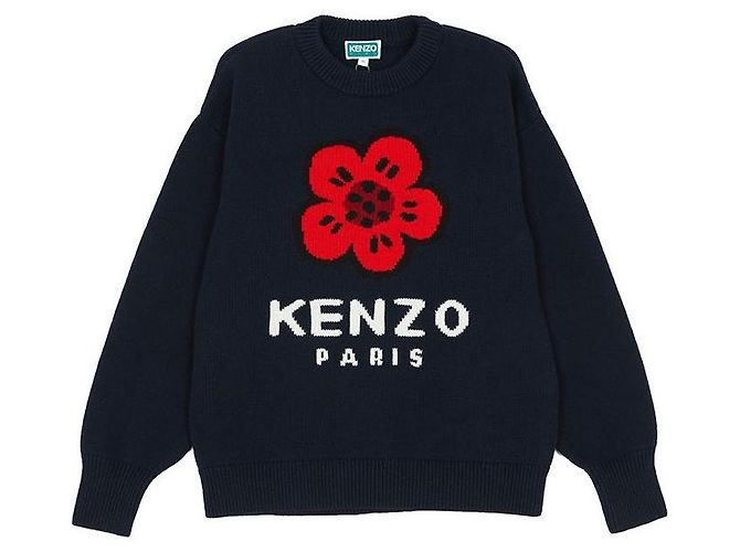 Kenzo Strickware für Kinder (kann von Erwachsenen getragen werden) Schwarz