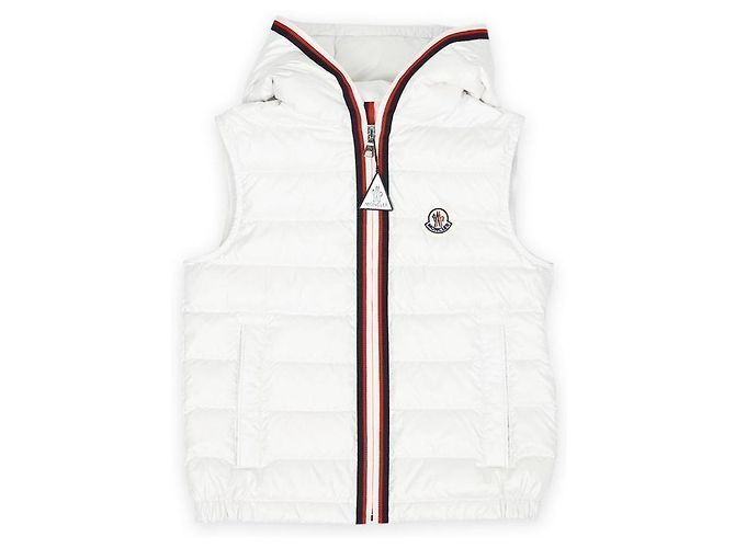 Colete acolchoado com capuz Moncler Kids DORCAS (Branco) Multicor