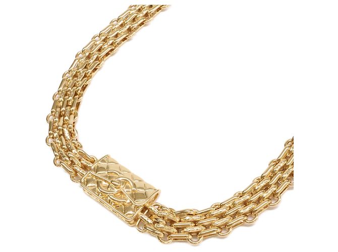 Collana Chanel placcata oro D'oro