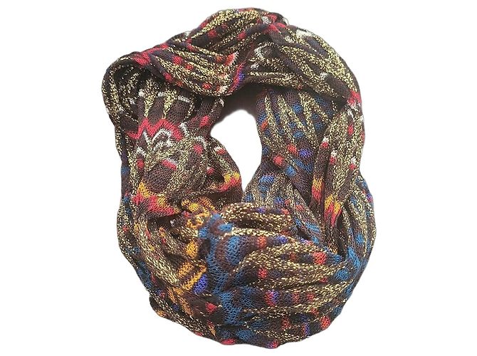Missoni Pañuelo de seda estampado Multicolor Dorado