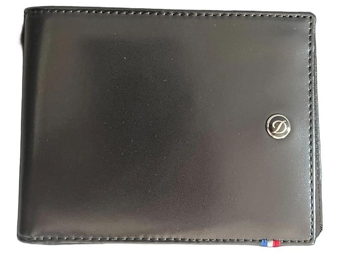 Autre Marque Portafoglio S.T. Dupont in pelle nera Nero