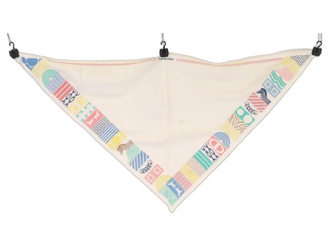 Hermès Foulard Twilly in seta multicolore Hermes 