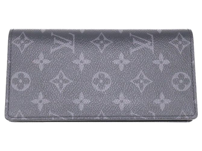 Brazza Louis Vuitton Monogram Eclipse Long Wallet