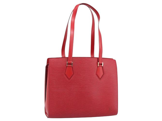 Bolso Tote LOUIS VUITTON Epi Duplex Rojo M52427 LV Auth 193121V Roja