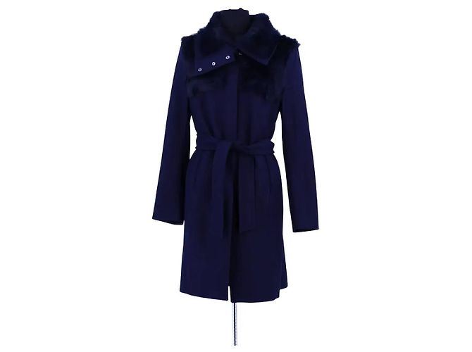 Pinko Blue wool coat