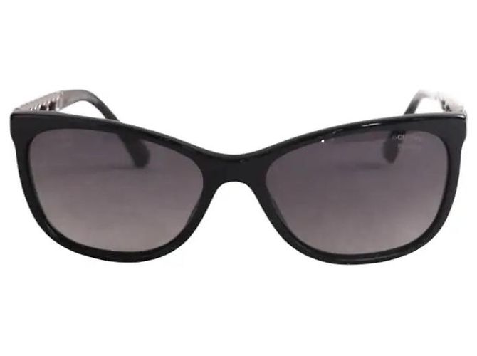 Gafas de sol Chanel negras de plástico Negro 