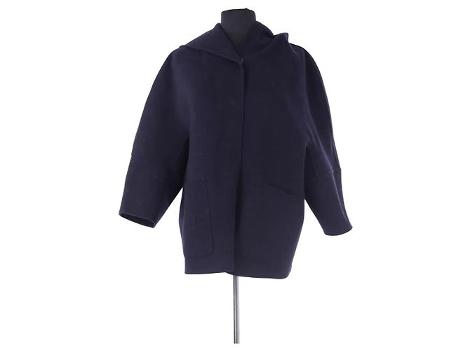 Max Mara wool coat navy blue