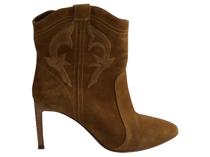 Bottines Ba&Sh en daim camel taille 39