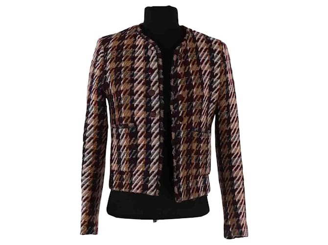 Sandro multicolor wool jacket Multiple colors