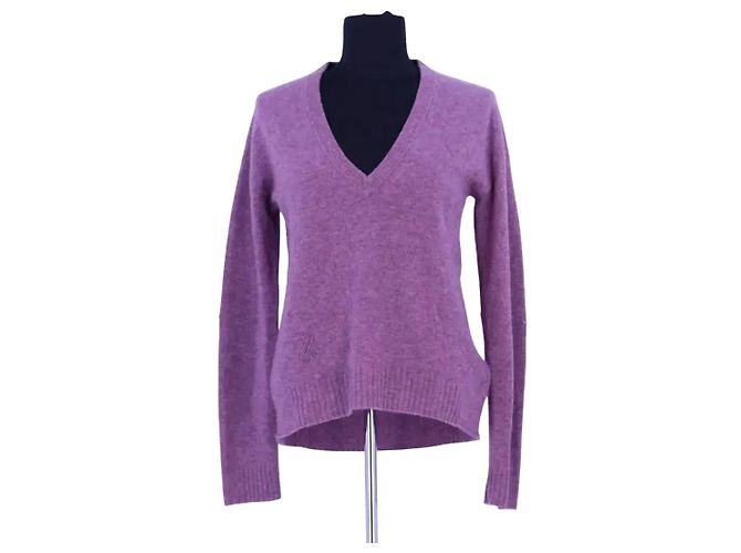 Zadig & Voltaire Lila Kaschmirpullover 