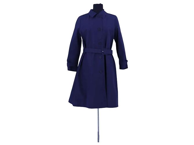 Prada Gabardina de algodón azul 