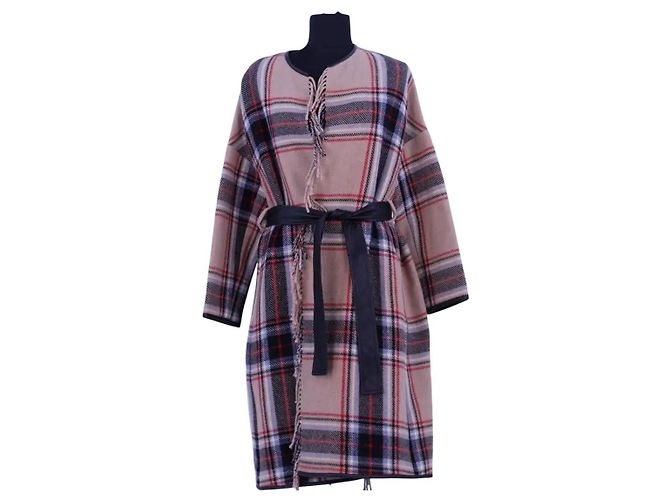 Abrigo de lana beige Pinko
