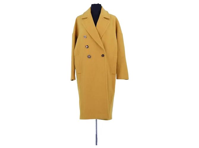 Pinko Abrigo de lana amarillo