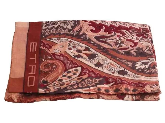 Stola Etro in cotone marrone 