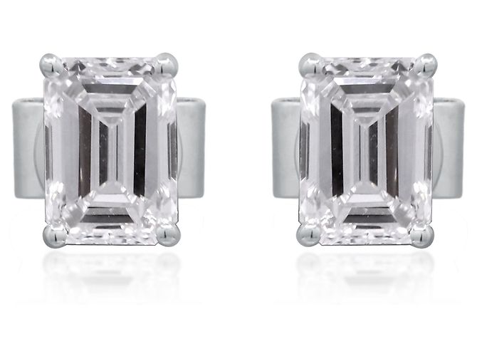 Autre Marque Brincos de Diamante Lab-Grown White Gold 1.03 ctw