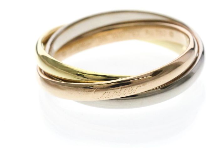 Anello Cartier Trinity in oro giallo rosa e bianco D'oro