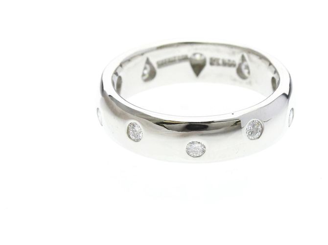 Tiffany & Co Anello Tiffany Dots in diamante e platino Argento