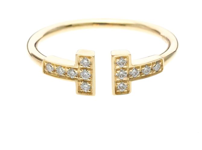 Tiffany & Co Tiffany T Wire Ring mit Diamant in Roségold Golden