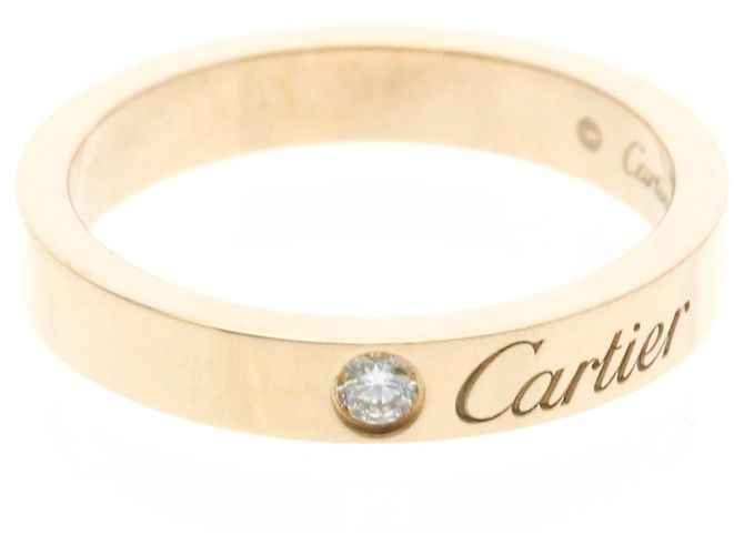 C de Cartier Ehering mit Diamant in Roségold Golden