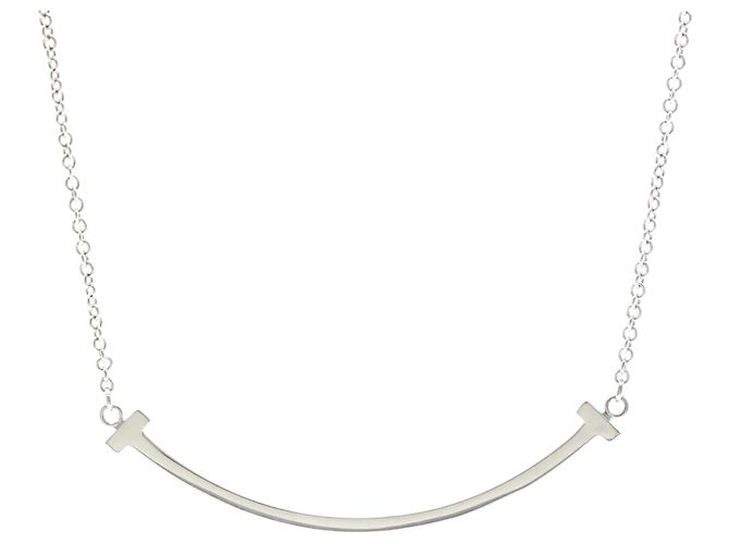 Tiffany & Co Collar Tiffany T Smile de tamaño pequeño Plata