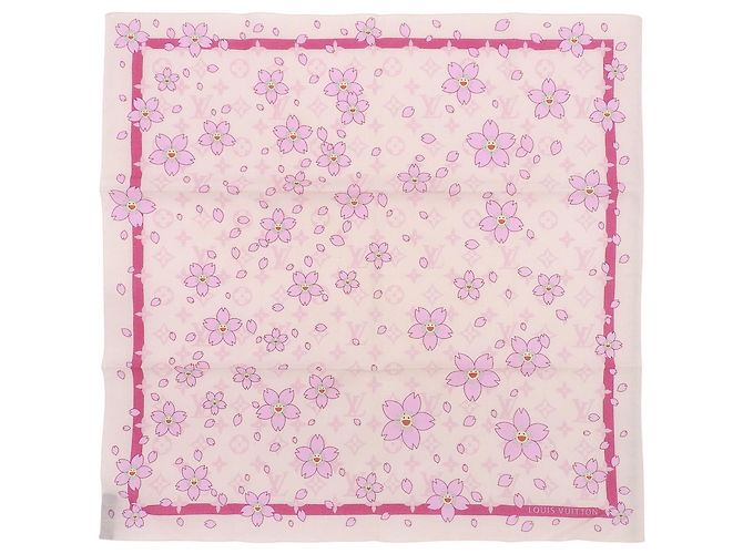 Lenço Louis Vuitton Takashi Murakami Rosa