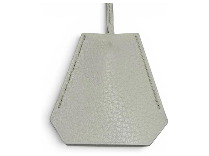 Hermès Hermes Vintage Leather Clochette Necklace Grey 
