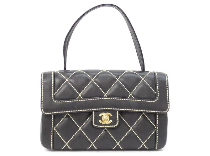 Borsa Chanel Wild Stitch Line 27569 Nero